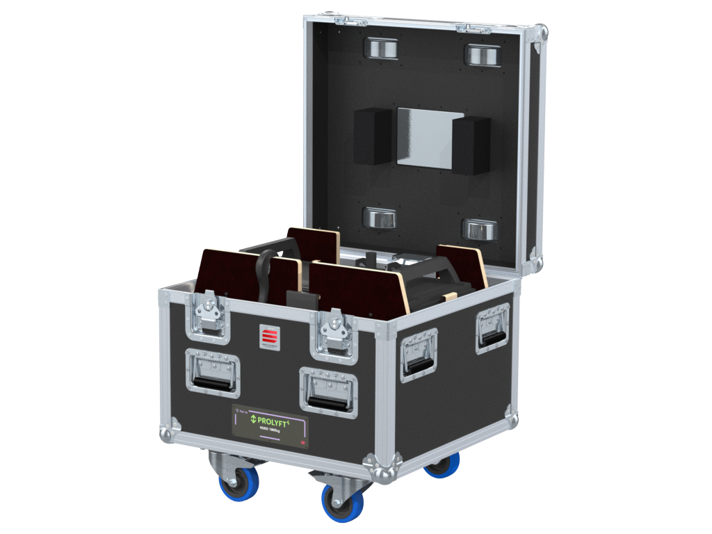 Santosom Rigging Flight case PRO-1B, 1x Prolyft Nero 1T