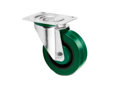 Adam Hall Hardware  Swivel Castor Ø100mm Heavy Duty with Green Wheel 160kg