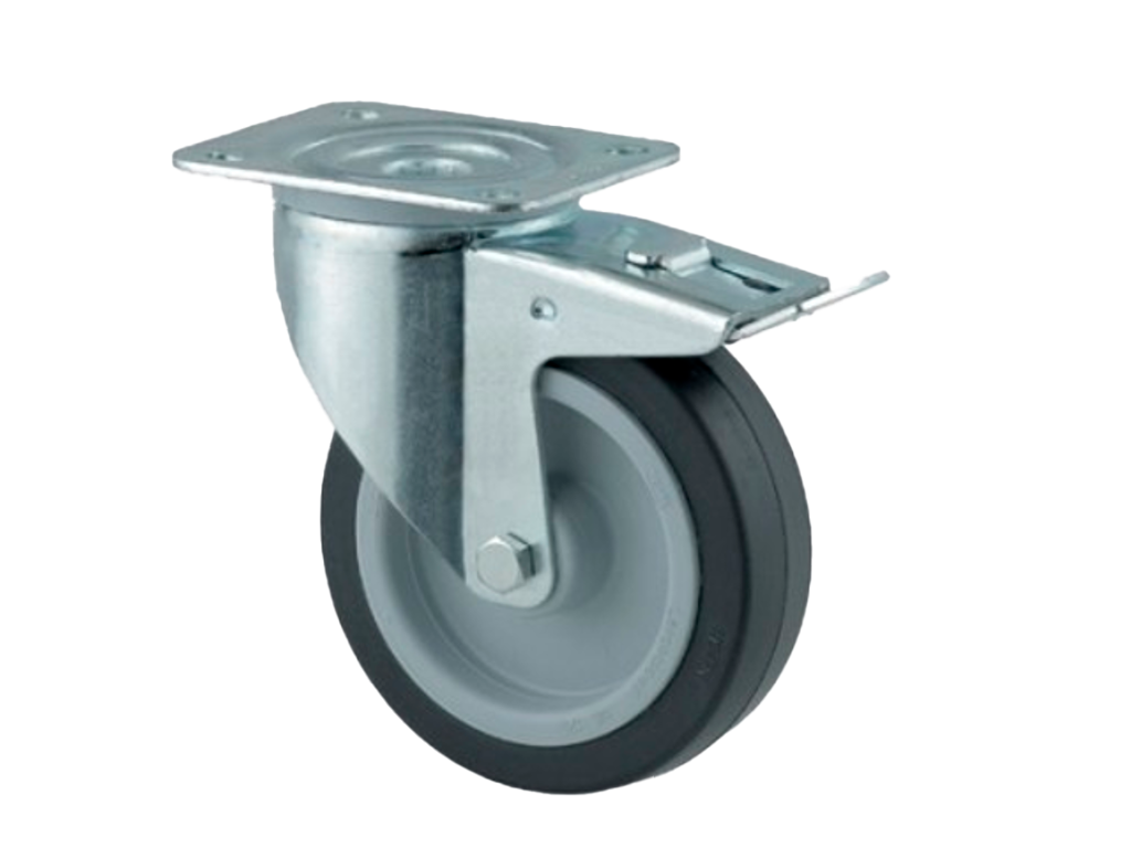 Adam Hall Hardware Colson, Swivel Castor Ø100mm 200kg, Double Break