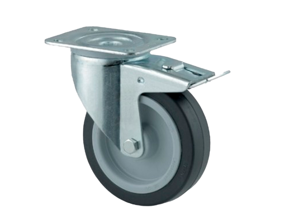 Adam Hall Hardware Colson, Swivel Castor Ø100mm 200kg, Double Break