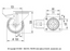 Santosom Hardware Self returning castor Ø100mm w/ brake