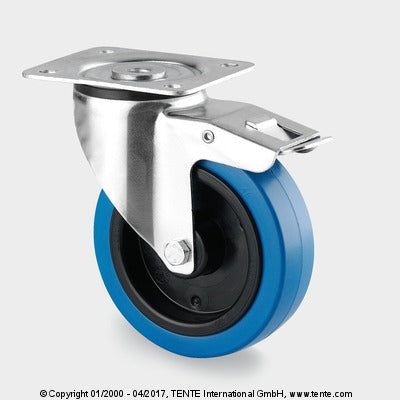 Tente   Swivel Castor Ø100mm With Brake (Cap.160Kg)