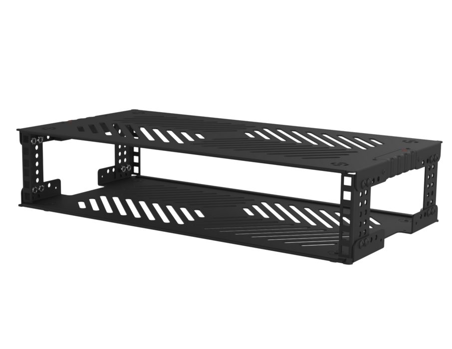 SANTOSOM 19" 19" Rack Sleeve Metal, 2U 250mm