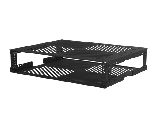 SANTOSOM 19" 19" Rack Sleeve Metal, 2U 400mm