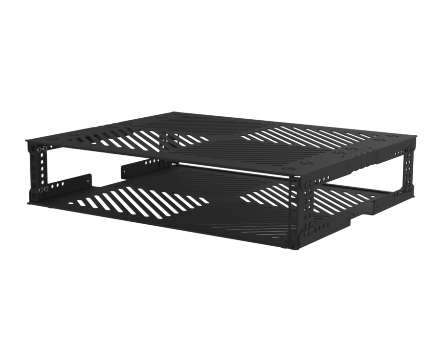 SANTOSOM 19" 19" Rack Sleeve Metal, 2U 400mm