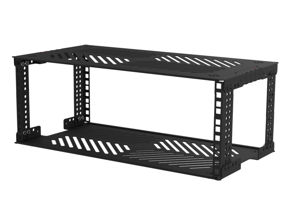 SANTOSOM 19" 19" Rack Sleeve Metal, 4U 250mm