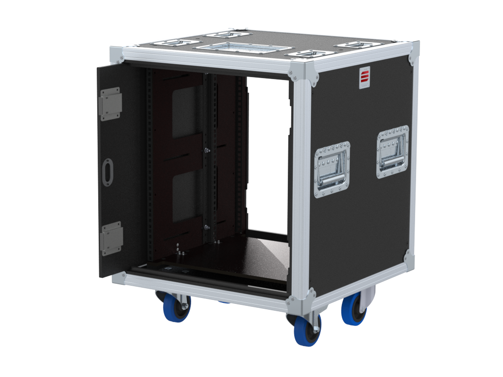 SANTOSOM 19" Rack Side Sliding, 12U 510-BRR