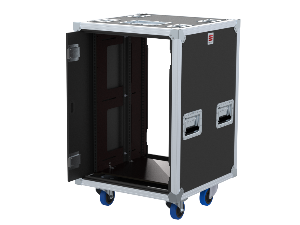 SANTOSOM 19" Rack Side Sliding, 16U 510-BRR