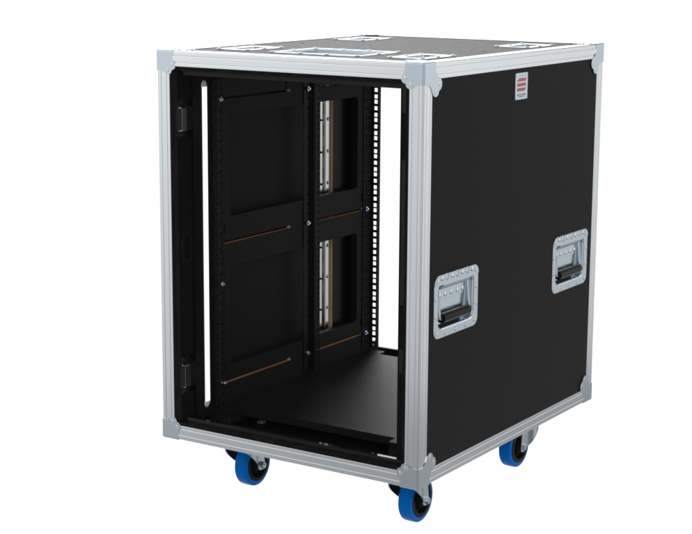 SANTOSOM 19" Rack Side Sliding, 16U 640-ARR w/ light