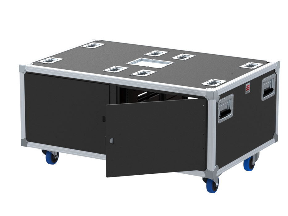 Santosom Rack Double Side Sliding-Rack, 8+8U 640-ARS