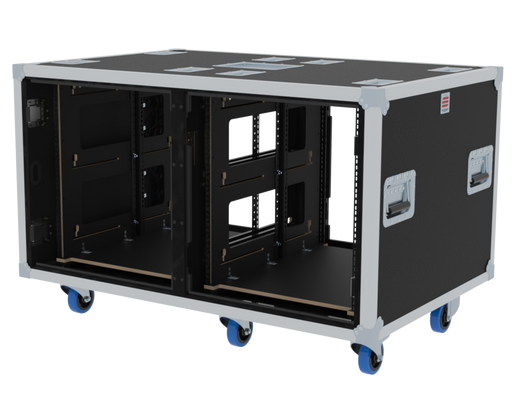 Santosom Rack Double Side Sliding-Rack, 12+12U 640-ARS