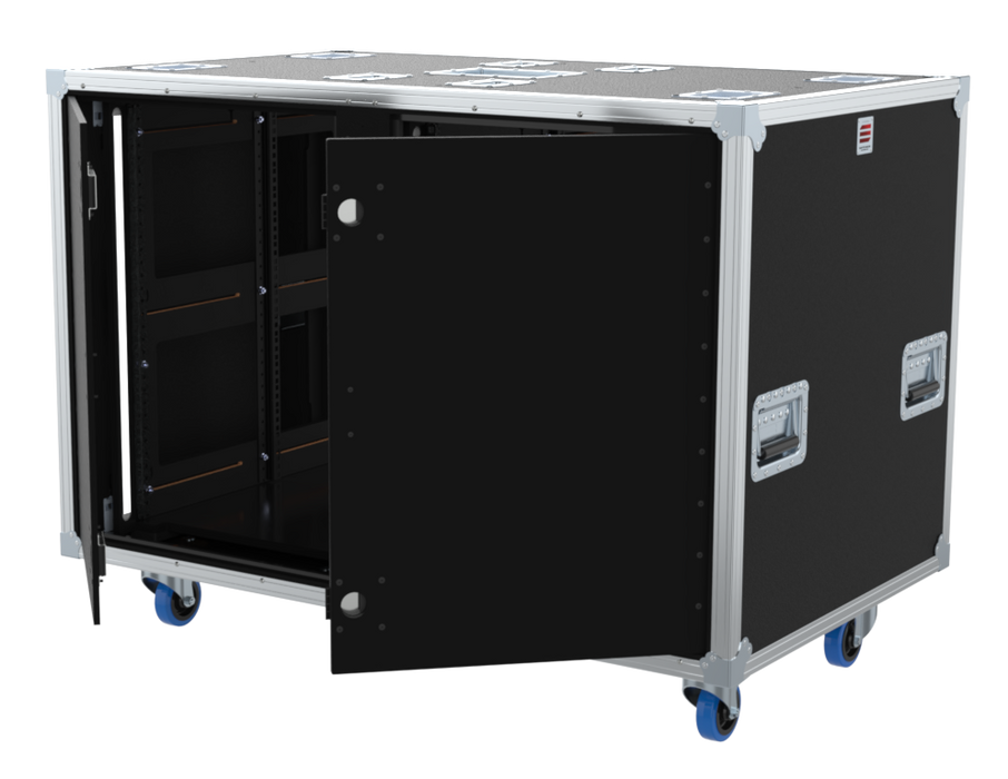 Santosom 19" Rack Double Side Sliding, 16+16U 640-ARR w/ light