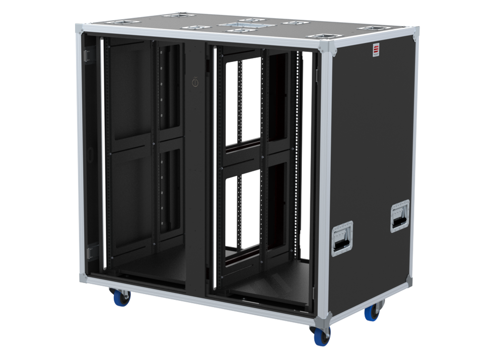 Santosom 19" Rack Double Side Sliding, 24+24U 640-ARR w/ light