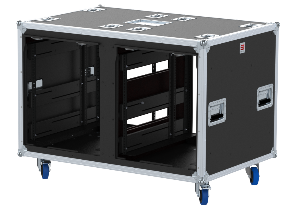 Santosom Rack Double Top Sliding-Rack, 12+12U 660-ARR