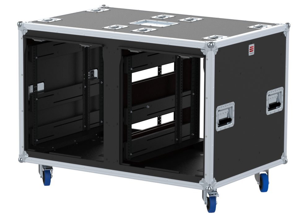 Santosom Rack Double Top Sliding-Rack, 12+12U 660-ARR