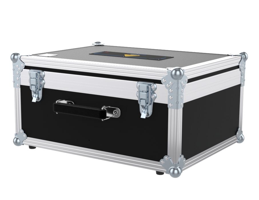 SANTOSOM Flight case, 2x Behringer B105D