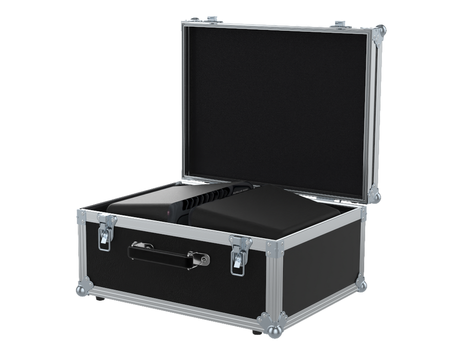 SANTOSOM Flight case, 2x Behringer B105D