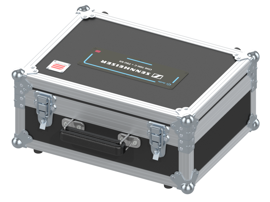 SANTOSOM MICROPHONE Flight case, Sennheirser 2 kit Battery CHG 70N-C + PSU