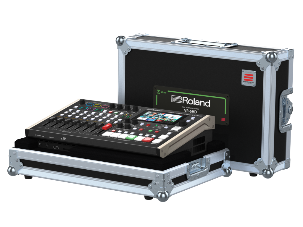 Santosom Video Controller Flight case, AV Mixer Roland VR-6HD ...