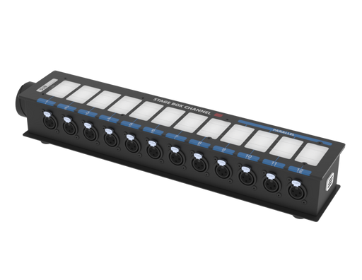 SANTOSOM Signal Distro Sub-Box LK37 - 12x XLR-F + 4x XLR-M (parallel)
