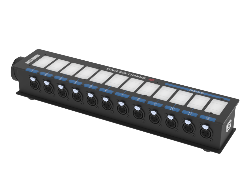 SANTOSOM Signal Distro Sub-Box LK37 - 12x XLR-F + 4x XLR-M (parallel)