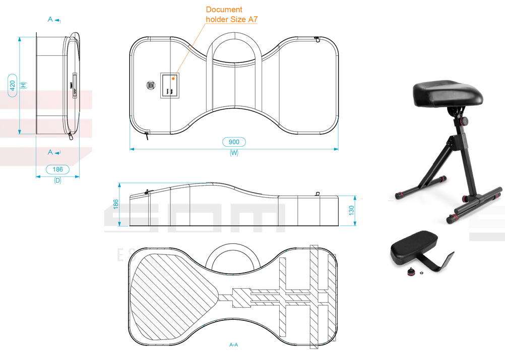 Santosom Integrated Solutions® (SIS) for Professional Technician Seat