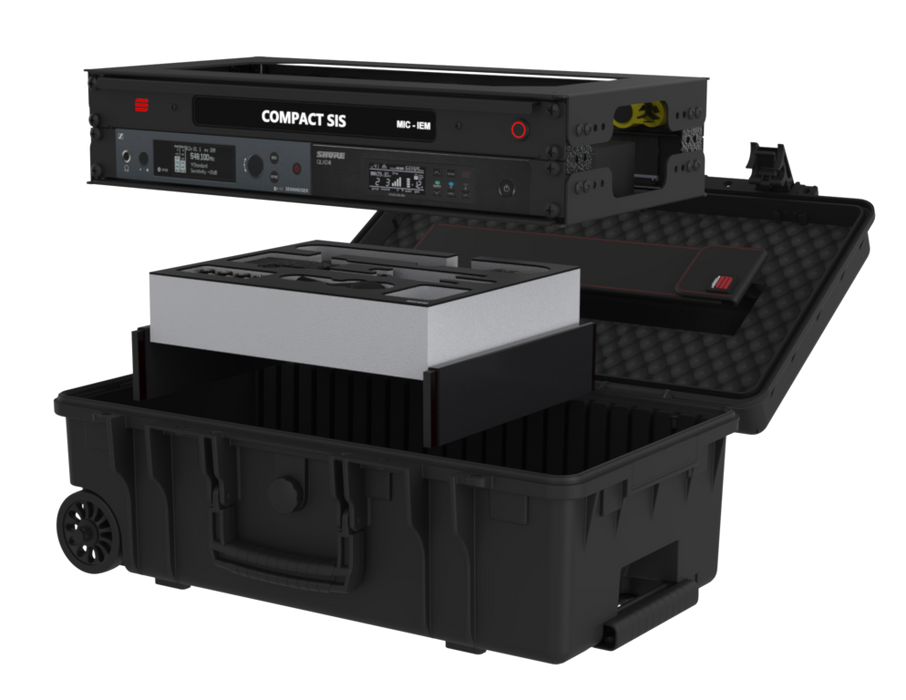 Santosom Integrated Solutions® (SIS) for Wireless in Plastic Case 1x MIC, 1x IEM, SHURE & SENNHEISER