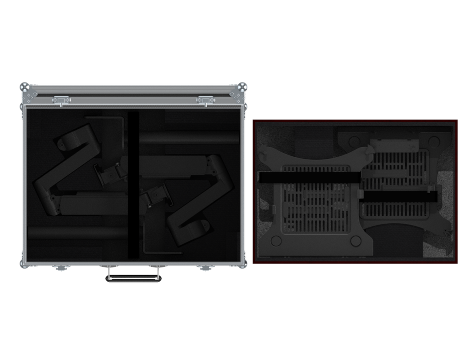 Santosom Integrated Solutions® (SIS) for 2x Swivel Arm + 2x Laptop Support