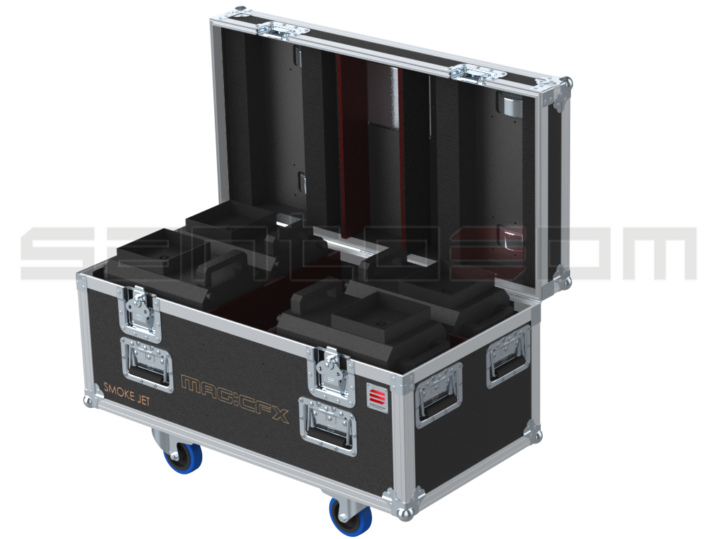 Santosom Flight Case PRO, 4x Magic FX SmokeJet