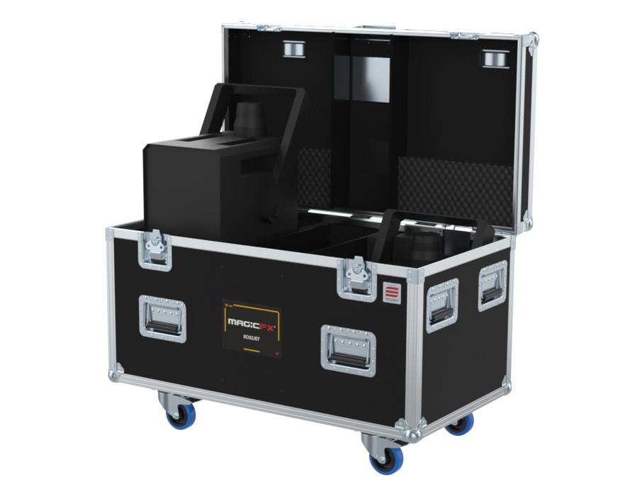 SANTOSOM Flight case, 2x Magic FX Eco2Jet