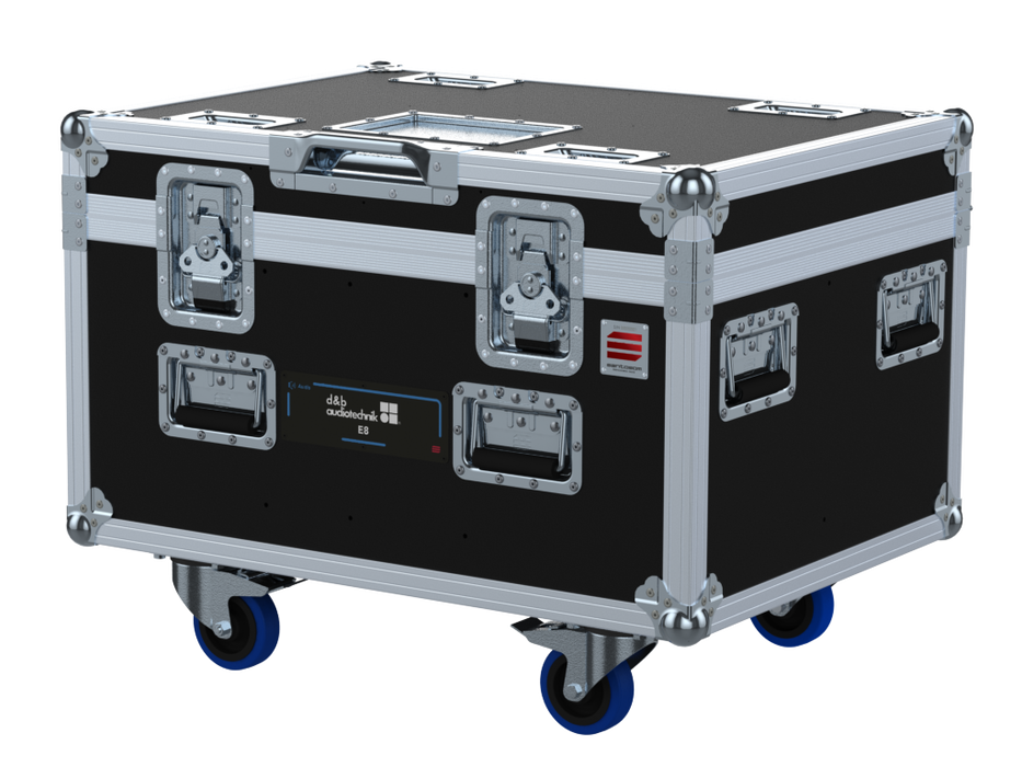 Santosom Cabinet Flight case PRO, 4x D&B E8+ Brakets Off