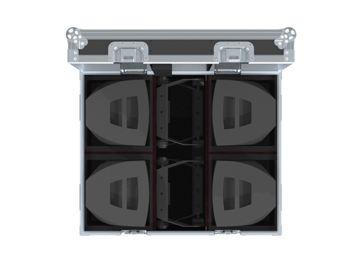 Santosom Cabinet Flight case PRO, 4x D&B E8 + Z5350