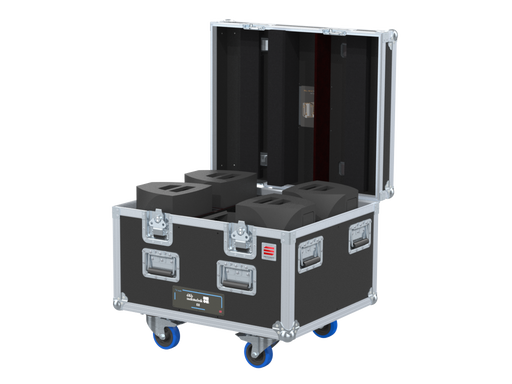 Santosom Cabinet Flight case PRO, 4x D&B E8 + Z5350