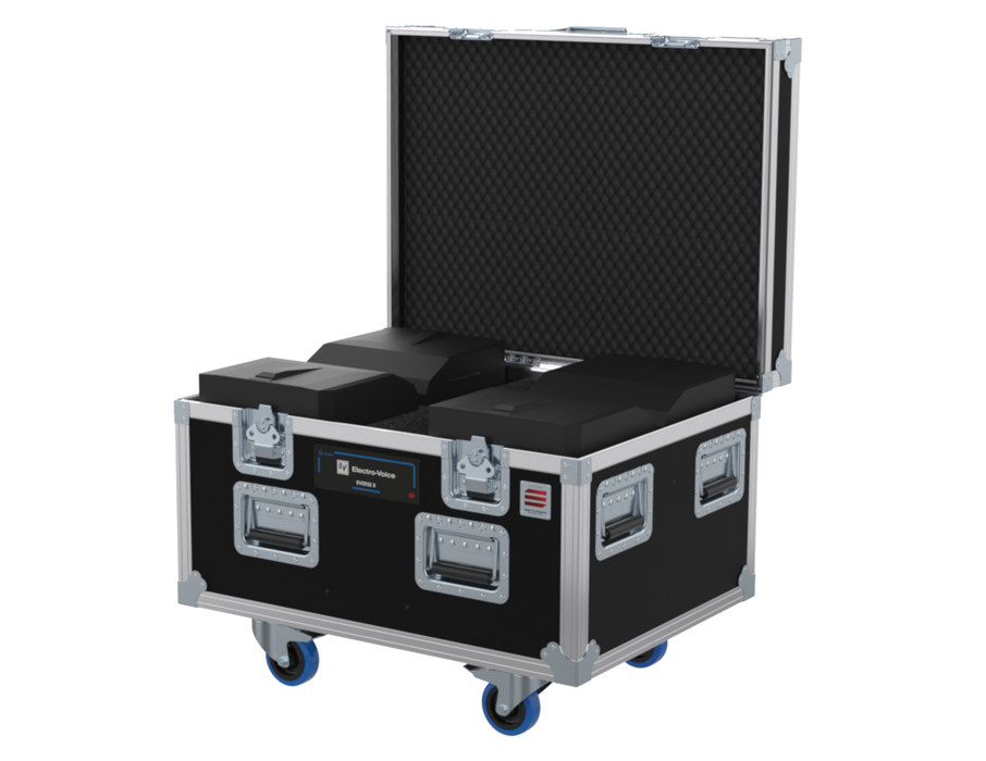 SANTOSOM POINT SOURCE Flight Case, 4x Electro Voice Everse 8