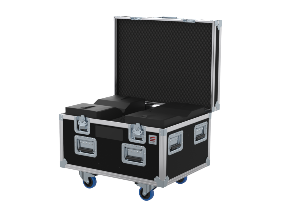 SANTOSOM POINT SOURCE Flight Case, 4x Electro Voice Everse 8