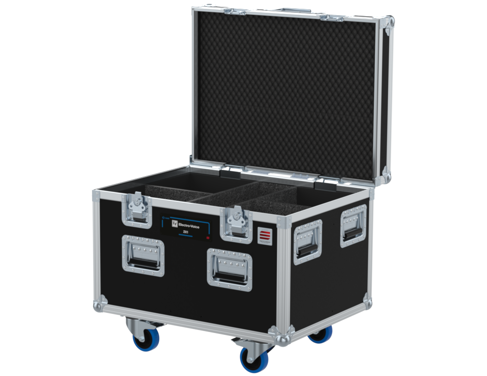 Santosom Cabinet Flight Case, 4x Electro Voice ZX1