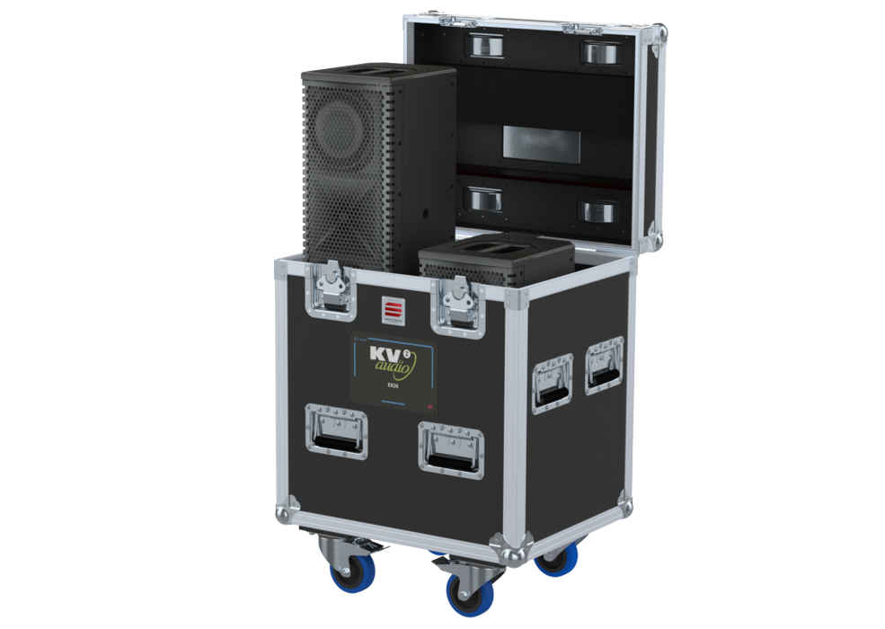 SANTOSOM Cabinet Flight case PRO, 2x KV2 AUDIO EX26 (220x274x570)