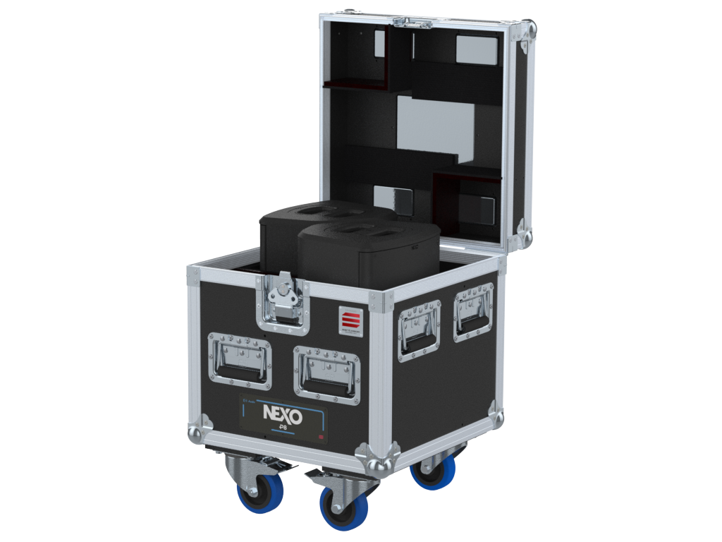 Santosom Cabinet Flight case PRO, 2x NEXO P8 (423x 250x 276)