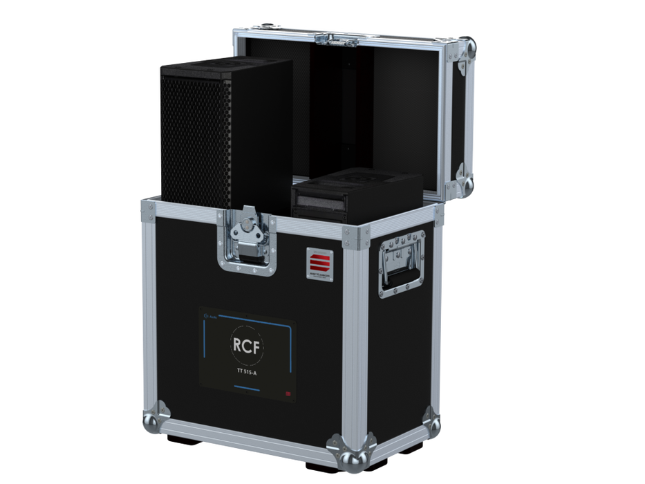 SANTOSOM Flight case STD, 2x RCF TT 515-A