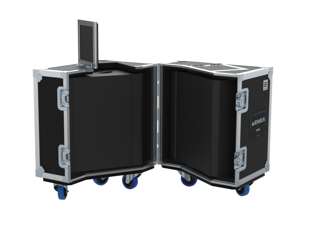 SANTOSOM POINT SOURCE Flight Case PRO, 2x Adamson MG10