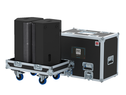 Santosom Cabinet Flight case Pro, 2x HK LINEAR 5 MK II 112 XA