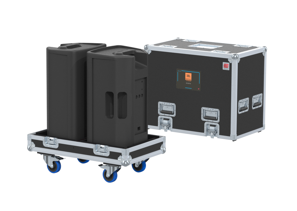 Santosom Cabinet Flight case STD, 2x JBL-EON712