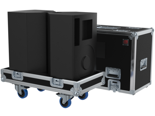 SANTOSOM POINT SOURCE Flight case, 2x Martin Audio X12