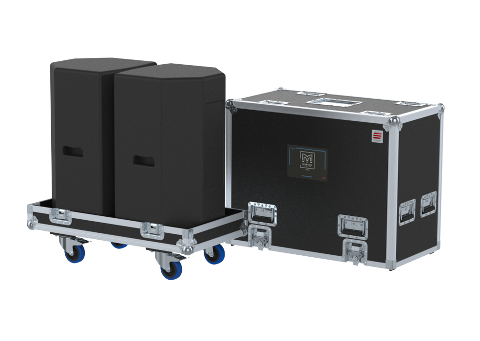 Santosom Cabinet Flight case PRO, 2x Martin Audio XP15