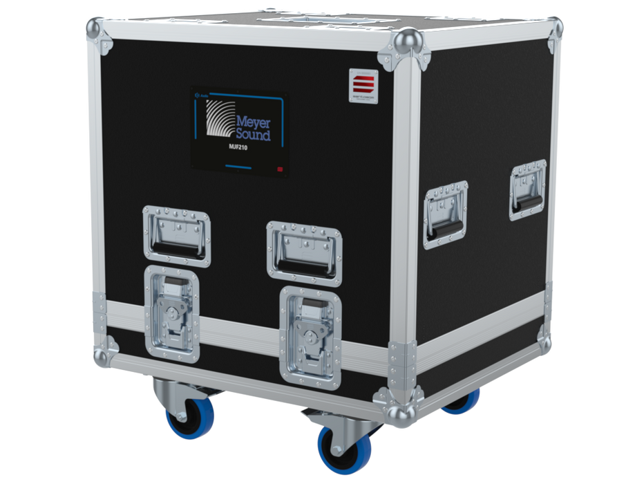 SANTOSOM POINT SOURCE Flight case, 2x Meyer Sound MJF210