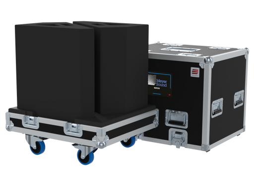 SANTOSOM POINT SOURCE Flight case, 2x Meyer Sound MJF210