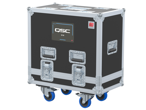 Santosom Cabinet Flight case, 2x QSC E110