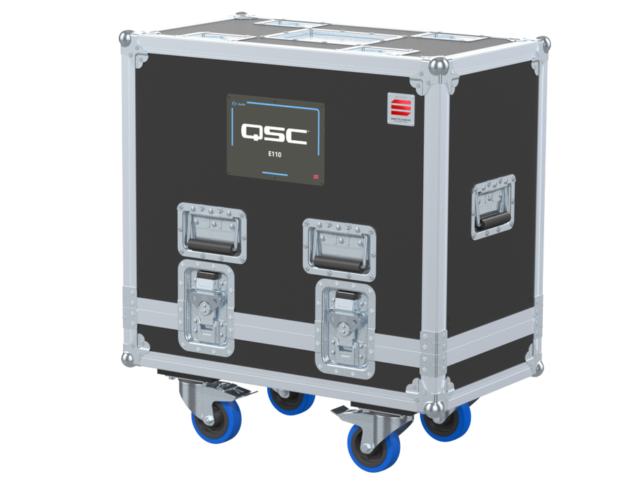 Santosom Cabinet Flight case, 2x QSC E110