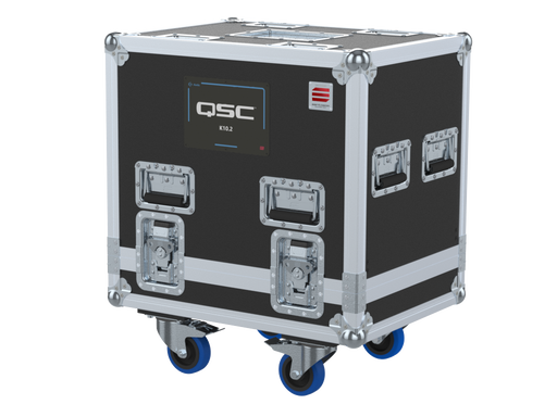 Santosom Cabinet Flight case STD, 2x QSC K10