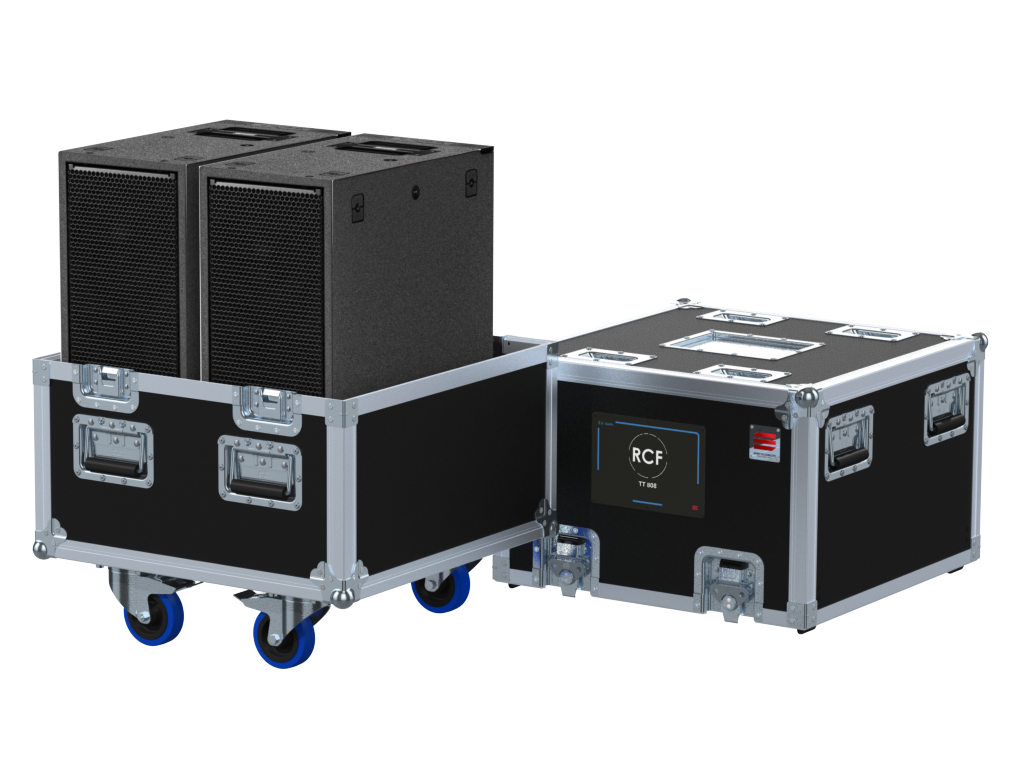 Santosom Cabinet Flight case PRO, 2x RCF TT 808